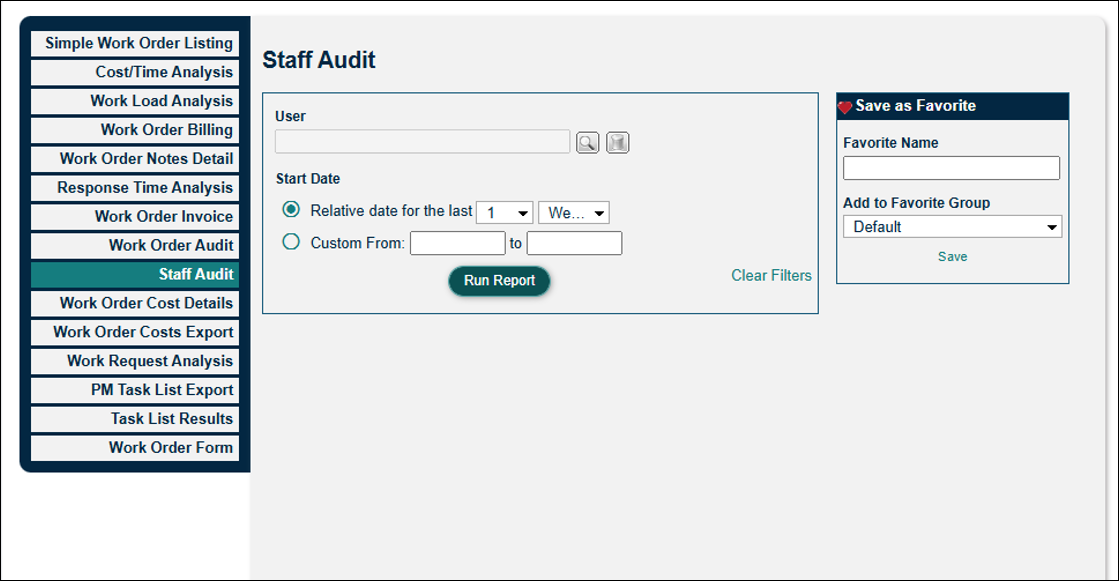 Staff Audit